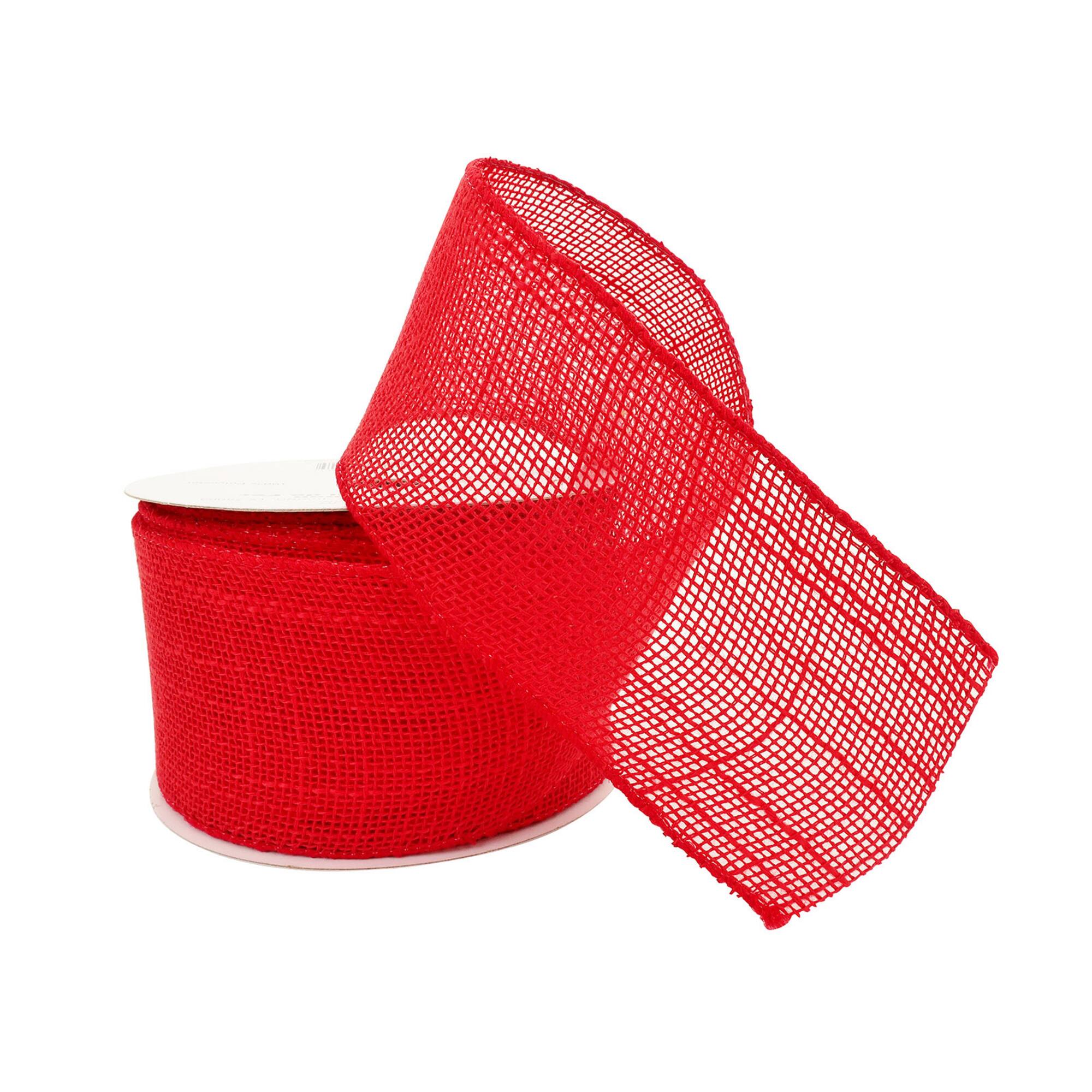 2.5" x 25ft. Faux Burlap Wired Ribbon by Celebrate It™